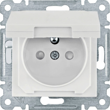 LUMINA 230V 16A IP44 biały Gniazdo sieciowe z klapką