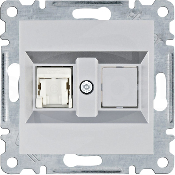 LUMINA 1xRJ45 UTP kat.5e srebrny Gniazdo komputerowe
