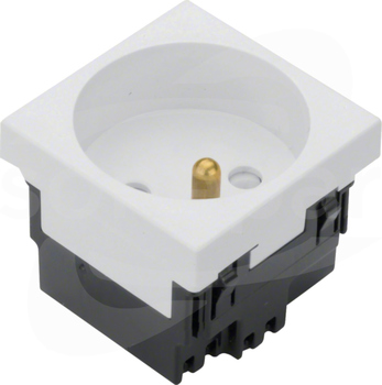 EER1339010 2P+Z 33D 45x45mm biały Gniazdo 1-krotne