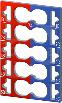 SIMATIC ET-200SP COLOR CODE CC74 (10szt) Etykieta