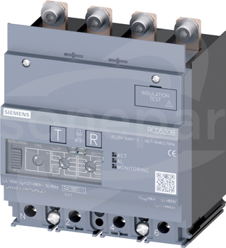 RCD520B Basic RCD typ B/B+ 4P 160A Moduł różnicowoprądowy