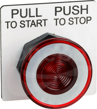 9001SKR9R Z czerwonym pokrętłem 30mm Operator push pull