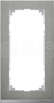 MERTEN M-PURE DECOR stal szlachetna Ramka 2-krotna bez poprzeczki
