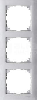 MERTEN M-PURE aluminium Ramka 3-krotna