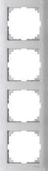MERTEN M-PURE aluminium Ramka 4-krotna