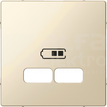 MERTEN M kremowy Płytka cent.gn.ład.USB