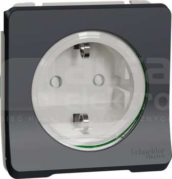 MUREVA STYL IP55 2P+Z SCHUKO antracyt Mechanizm gniazda sieciowego zaciski bezgwintowe