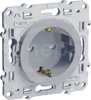 Odace S530037 aluminium Gniazdo