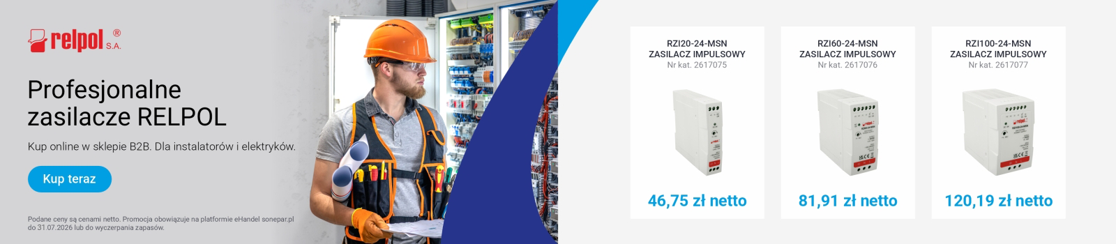 Promocja cenowa na zasilacze - Relpol