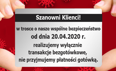 Alfa Elektro - Zmiany sposobu płatności